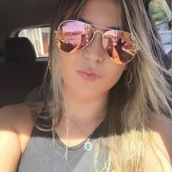 Model Display RayBan Aviator Copper Mirror RB3025 Pink - Picture 15 of 16